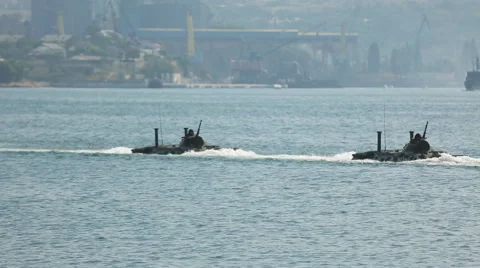 Amphibious landing Stock Footage 40341509