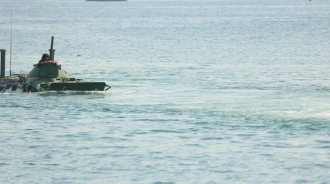 Amphibious landing Stock Footage 40341615