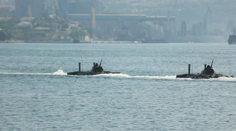 Amphibious landing Stock Footage 40343431