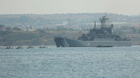 Amphibious landing Stock Footage 40343465