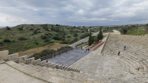 Amphitheater In Cyprus Stock Footage 128389740