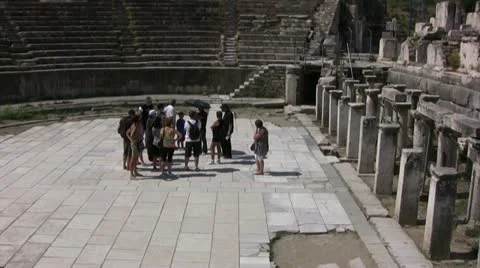 Amphitheater at Ephesus Stock-Footage 22052811