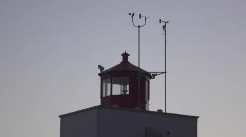 Amphitrite Lighthouse in Ucluelet, Canada Stock Footage 58719325