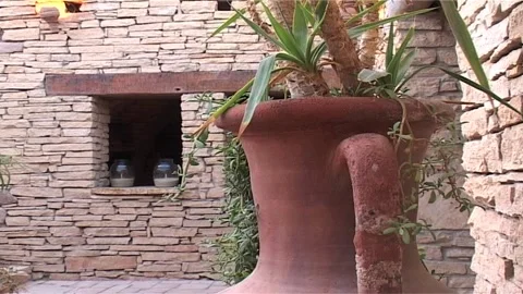 Amphora And Old House In Background Stock Footage 285833302