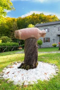 Amphora ceramic in the garden Stock Photos