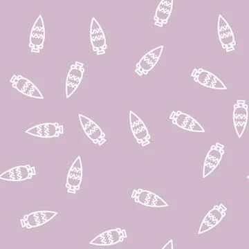 Amphora with elegant design line vector seamless pattern Illustrazione stock