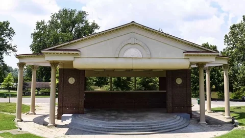 Ampitheater in Fairbanks Park Time Lapse Video stock 111971993