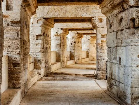 Ampitheatre Stone Concourse Stock Photos