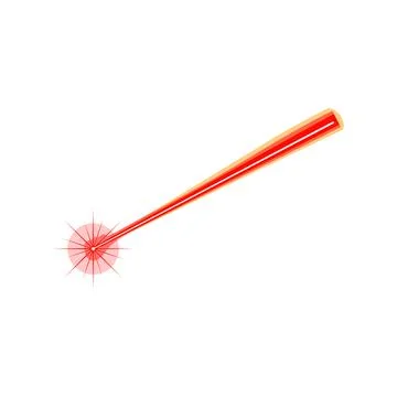 Amplification laser beam cartoon vector illustration 스톡 일러스트