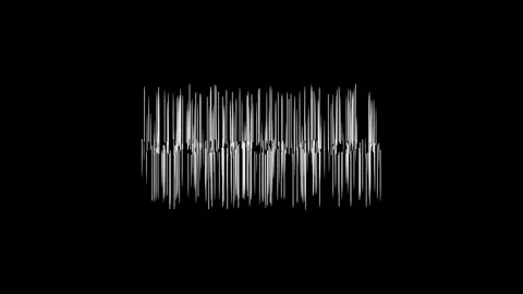 Amplified sound wave frequency visualising distorted audio signal Stock Footage 327690279