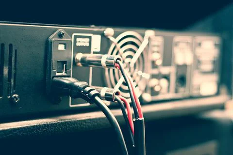 Amplifier equipment Stock Photos