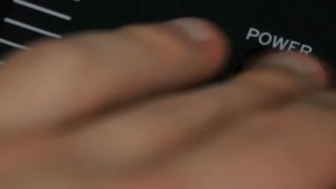 ON/OFF amplifier Stock Footage 91330756