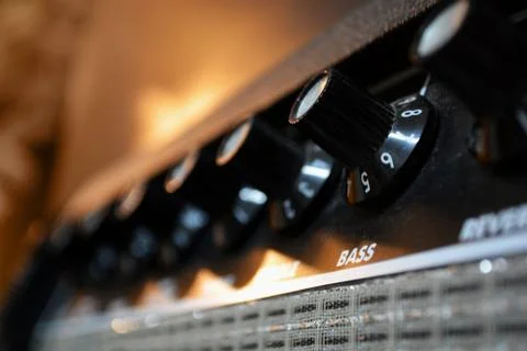 Amplifier knobs Stock Photos