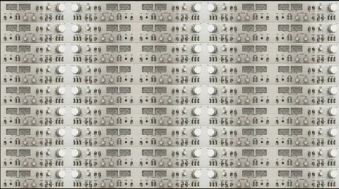 Amplifier wall 01B Stock Footage 332996