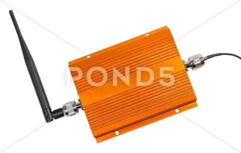 Amplifying signal repeater for GSM cellular phone Stock Photos