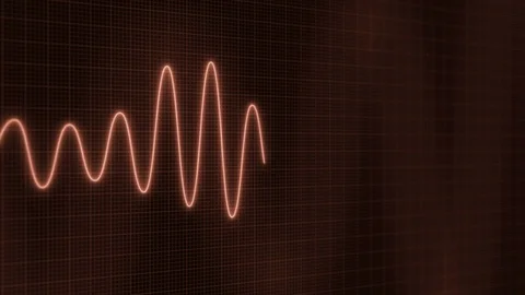 Amplitude Diagram Waveform Animated Background Stock Footage 125024263