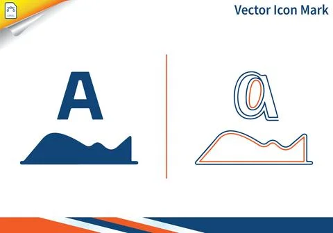 Amplitude modulation vector icon mark, modern flat vector design. Stock Illustration