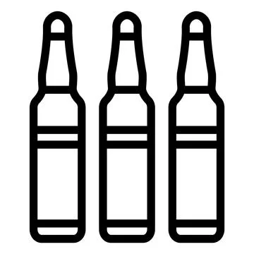 Ampoule Vector Icon Design Illustration Stock Illustration