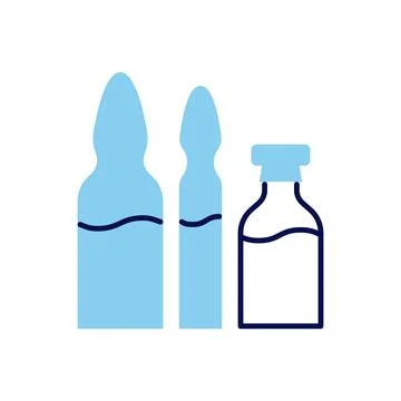 Ampoule Vector Icon Stock Illustration