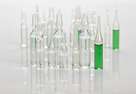 Ampoules with medication Stock Photos