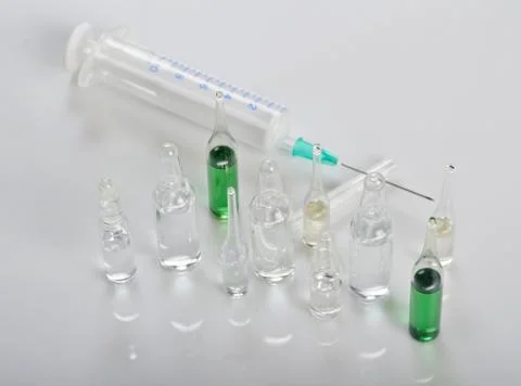 Ampoules with medication Stock Photos
