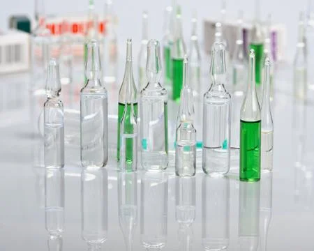Ampoules with medication Stock Photos