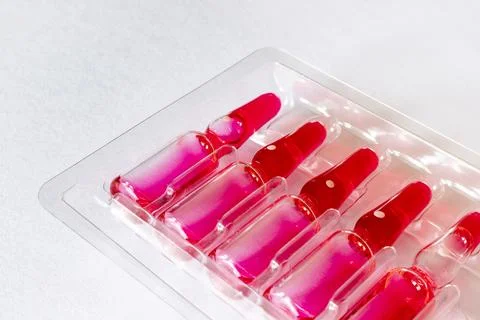 Ampoules with medication Stock Photos