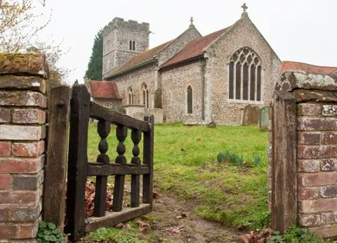 Ampton church Foto stock
