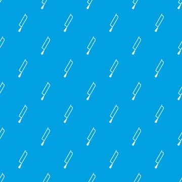 Amputation and surgical saw pattern seamless blue Stock Illustration