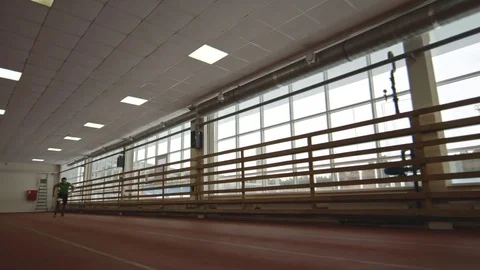 Amputee Runner Training for Paralympic Games Stock Footage 71610462