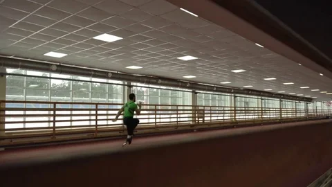 Amputee Runner Warming Up Stock Footage 72139892