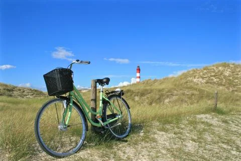 Amrum bicycle Stock Photos