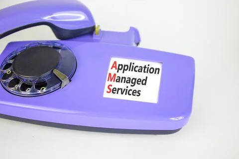 AMS application managed services symbol. Concept words AMS application mana.. 写真素材