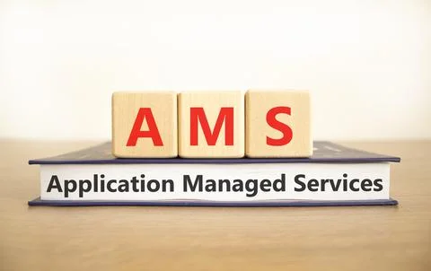 AMS application managed services symbol. Concept words AMS application mana.. 写真素材