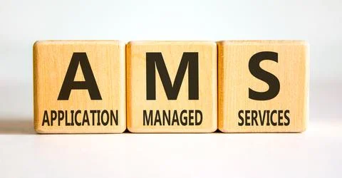 AMS application managed services symbol. Concept words AMS application mana.. 写真素材