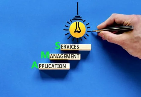 AMS application management services symbol. Concept words AMS application m.. 写真素材
