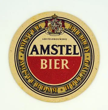 Amstel Bier beer coaster Foto stock