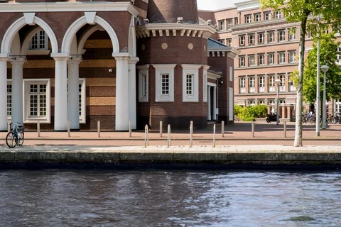 Amstel River Time Lapse Stock Footage 90209791