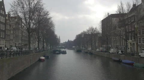 Amsterdam 4K canals _4 Stock Footage 49018915