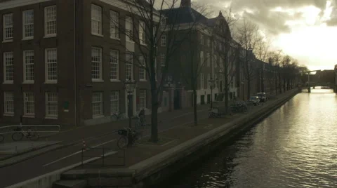 Amsterdam 4K late _4 Stock Footage 48825281