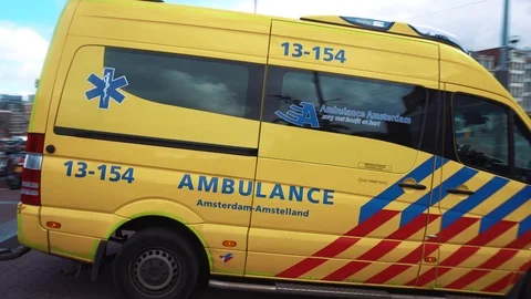 Amsterdam Ambulance Stock Footage 119193504