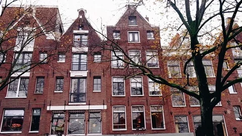 Amsterdam, autumn Stock Footage 91281519