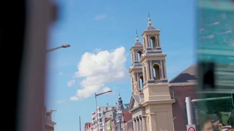 Amsterdam Basilica Of Saint Nicholas Seen Through Bus Window Stock Footage 337374806
