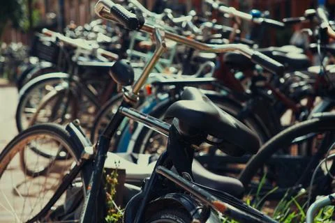 Amsterdam bikes Stock Photos