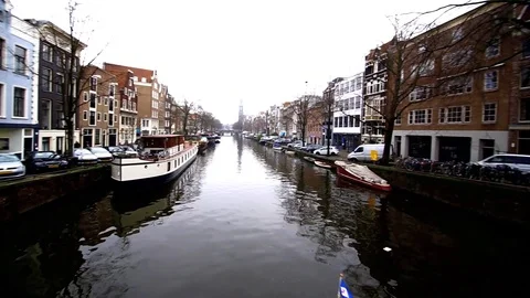 Amsterdam bridge. FULL HD. Video stock 88865517