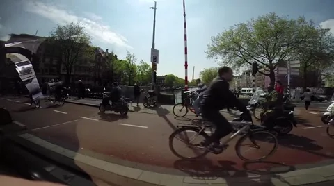 Amsterdam cab ride 720.mp4 Stock Footage 40583988