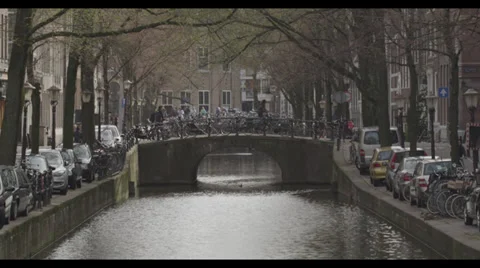 Amsterdam Canal Stock Footage 31936271