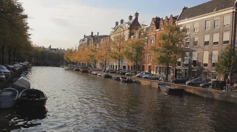 Amsterdam canal 動画素材 38576450
