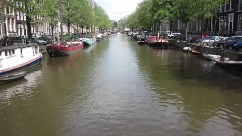 Amsterdam canal Stock Footage 77255251