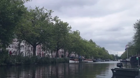 Amsterdam Canal 스톡 동영상 78904498